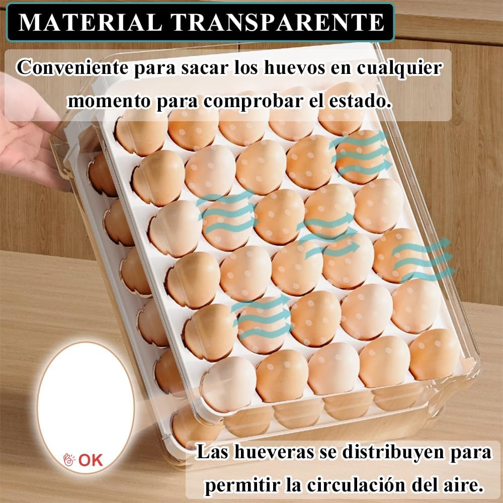 ORGANIZADOR DE HUEVOS DE 2 NIVELES