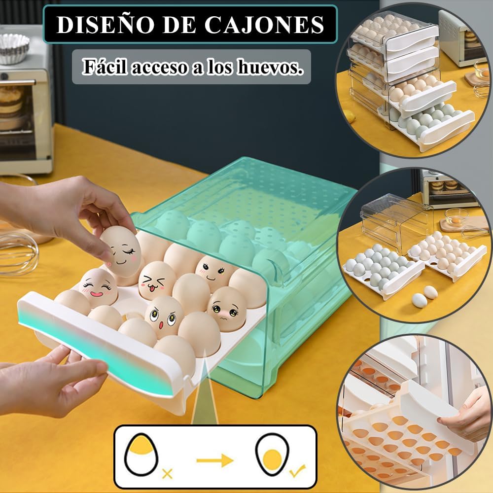 ORGANIZADOR DE HUEVOS  DE 2 NIVELES