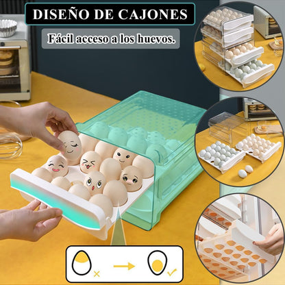 ORGANIZADOR DE HUEVOS  DE 2 NIVELES