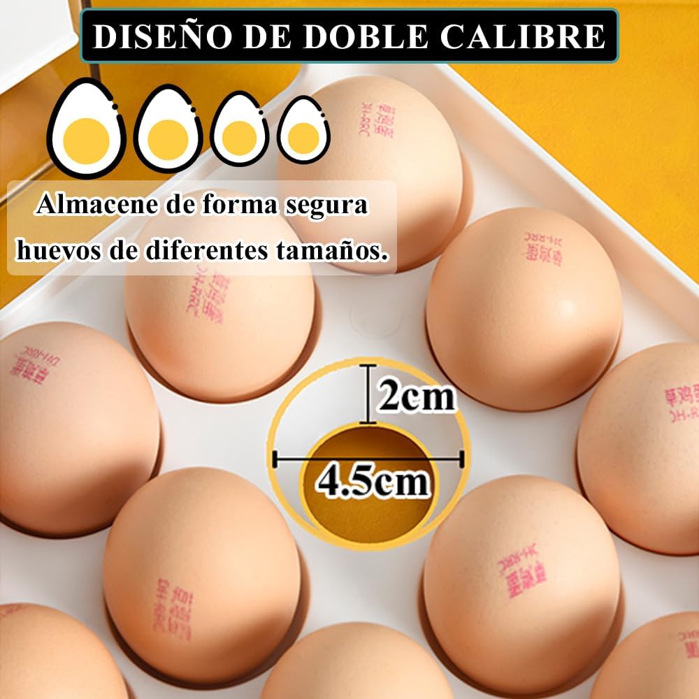 ORGANIZADOR DE HUEVOS  DE 2 NIVELES