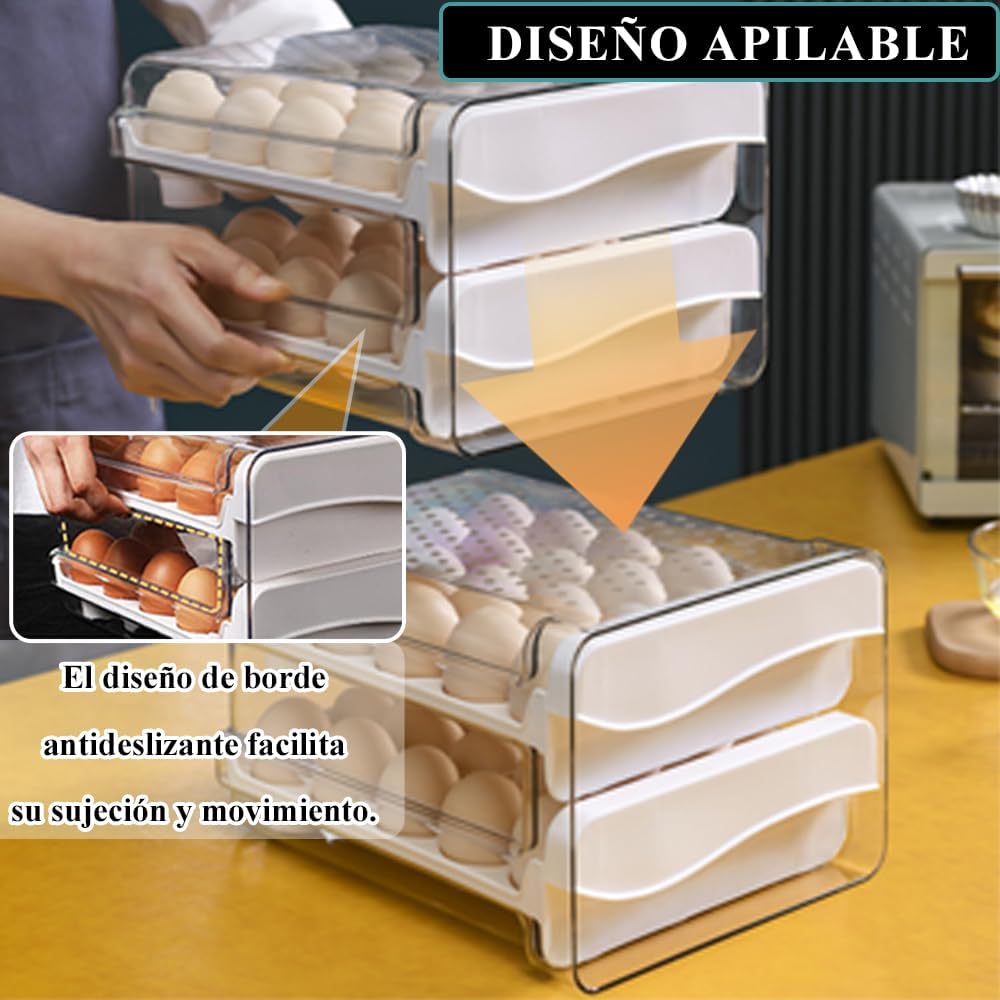 ORGANIZADOR DE HUEVOS  DE 2 NIVELES