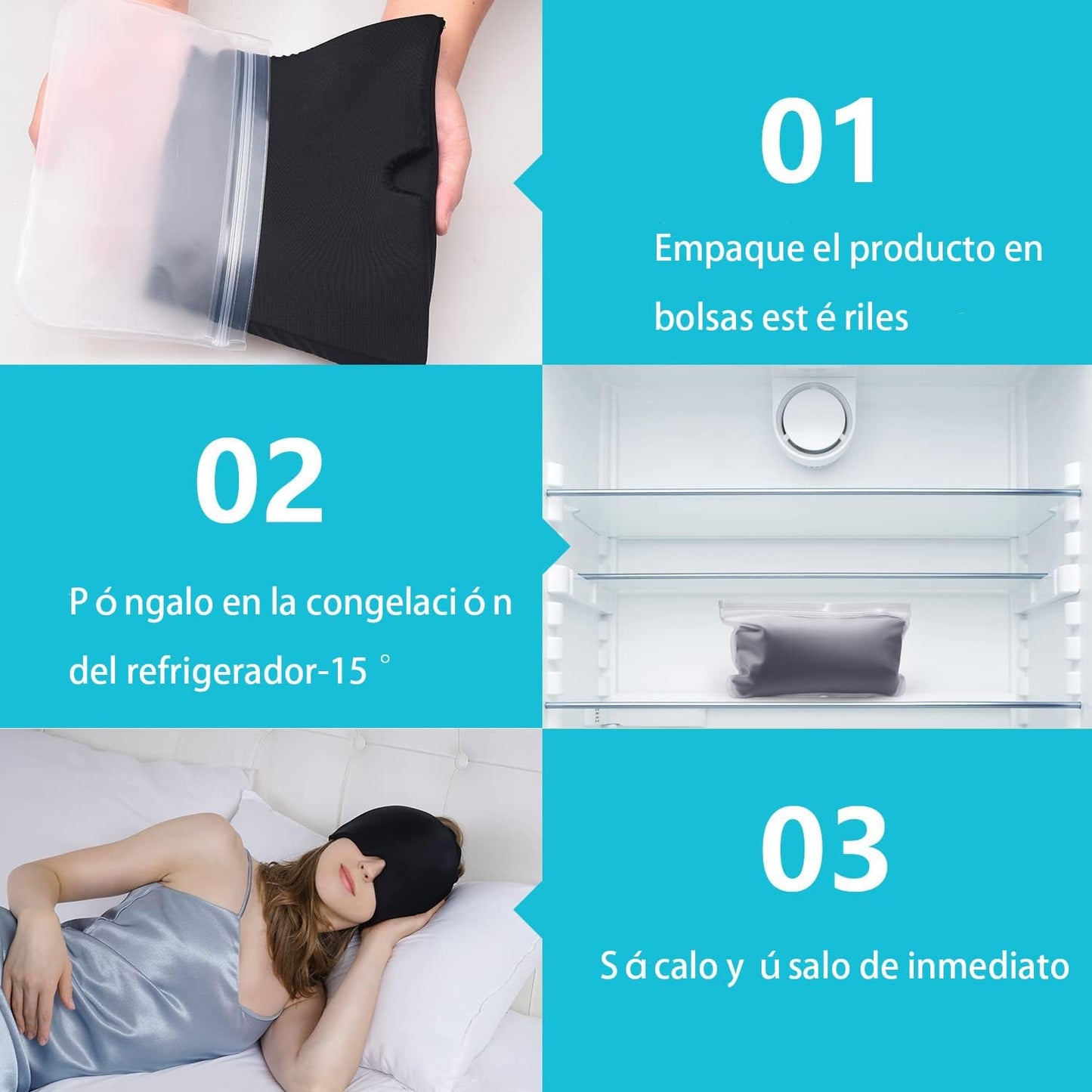 BANDA DE GEL PARA MIGRAÑA Y ESTRES