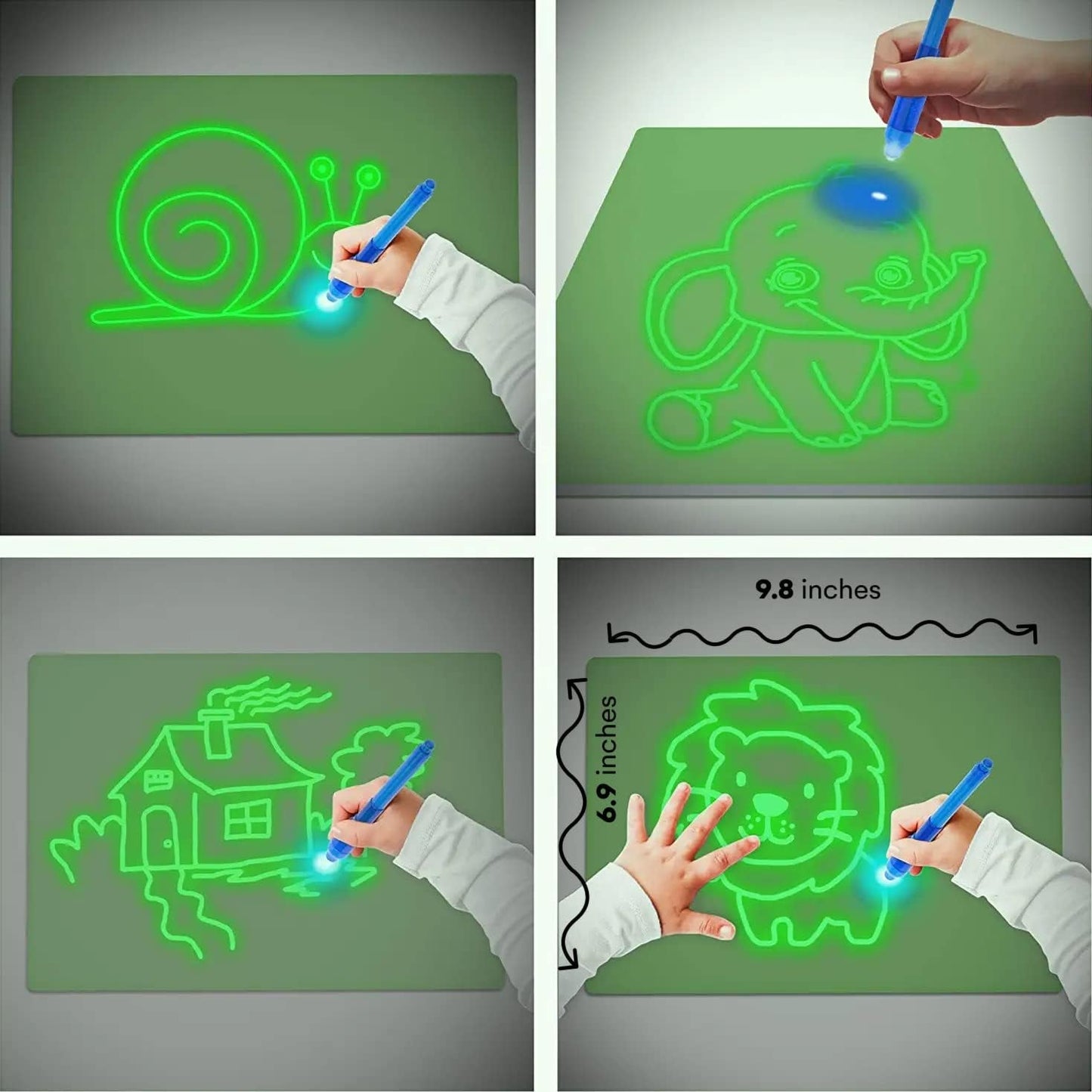 TABLETA MÁGICA CON LUZ PARA NIÑOS