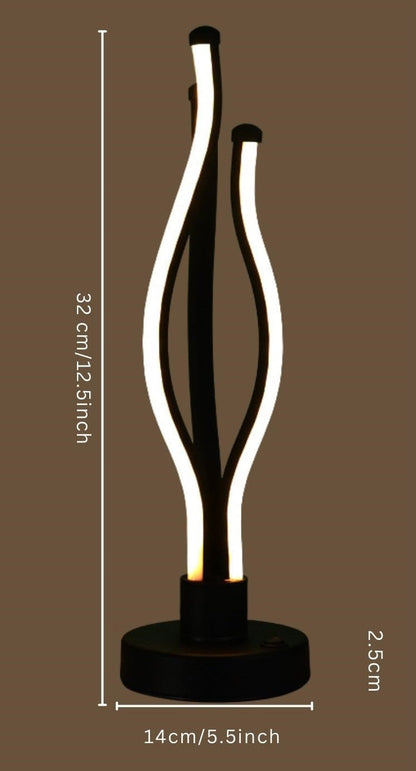 LAMPARA MODERNA CON DISEÑO ONDULADO TRIPLE