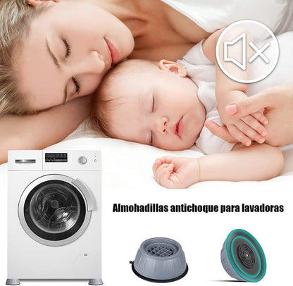 BASE PARA LAVADORA ANTIVIBRACIÓN (4 PCS)