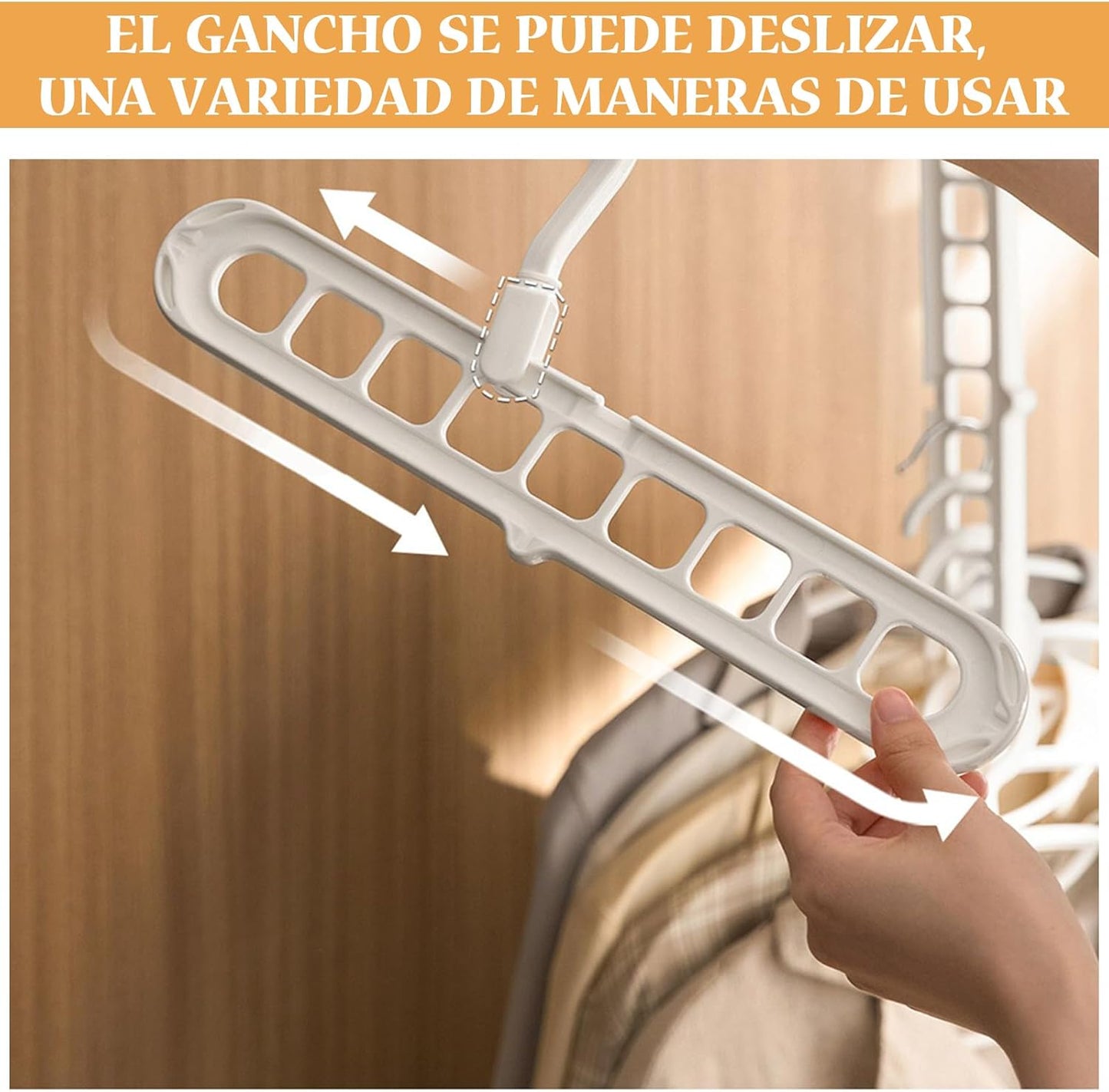 GANCHO DE ROPA MULTIFUNCIONAL (2 PCS)