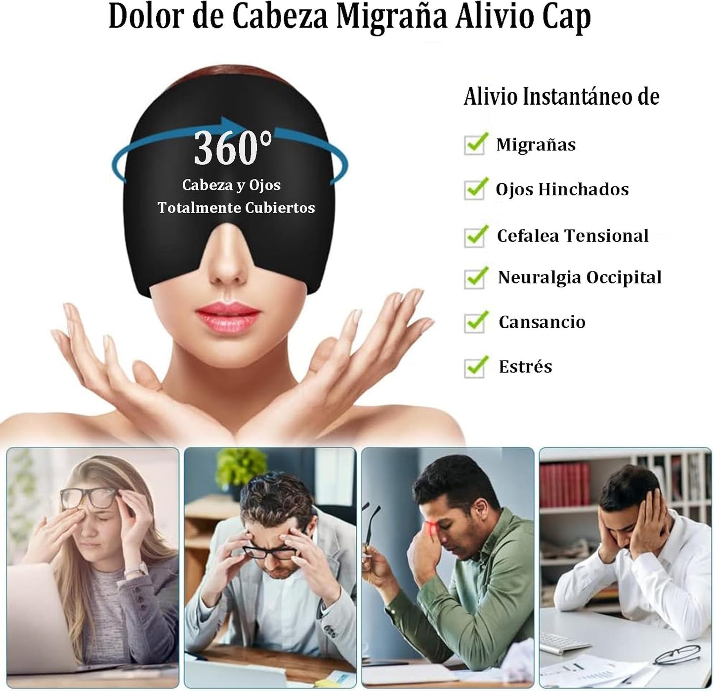 BANDA DE GEL PARA MIGRAÑA Y ESTRES