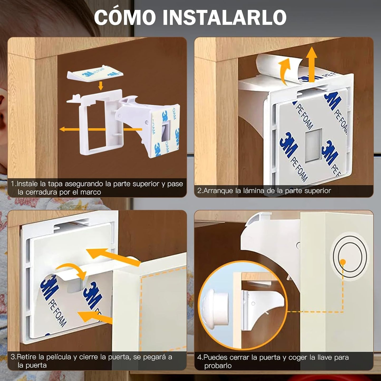 CERRADURA PARA GAVETAS MAGNÉTICA