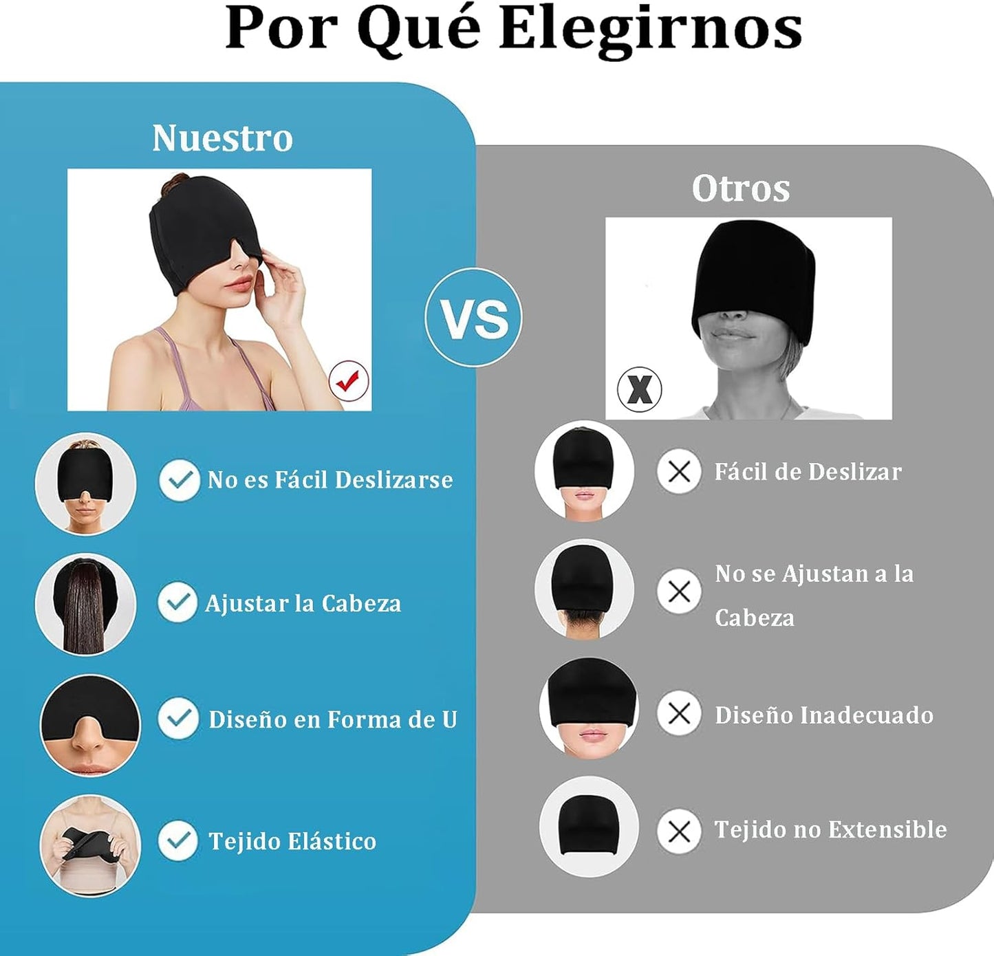 BANDA DE GEL PARA MIGRAÑA Y ESTRES