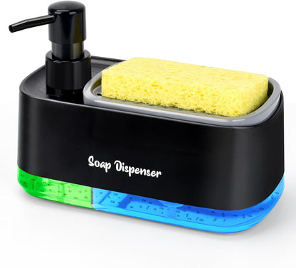 DISPENSADOR DE JABÓN 2 EN 1
