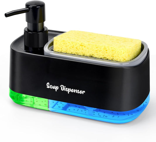 DISPENSADOR DE JABÓN 2 EN 1