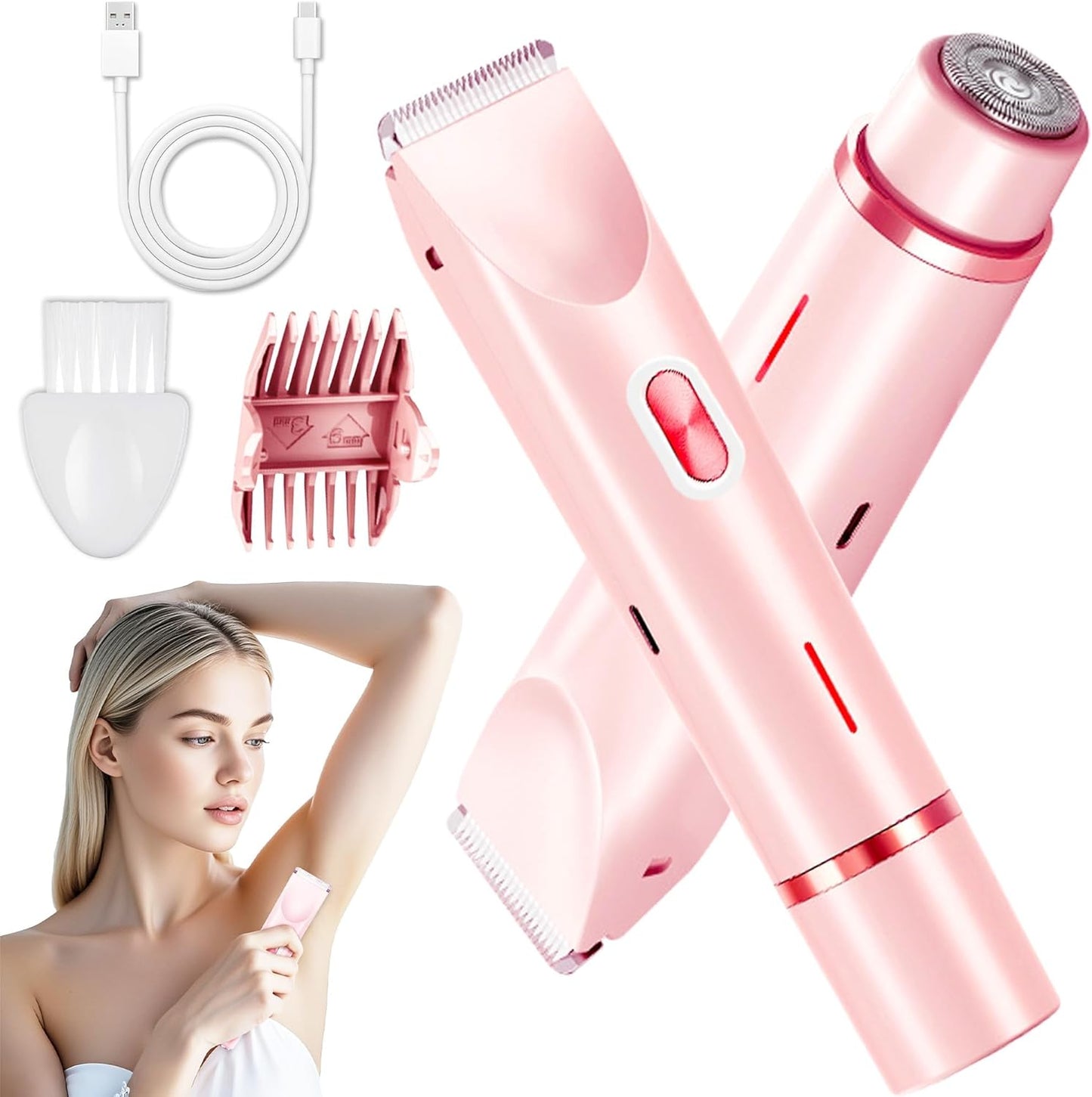 RASURADORA PORTÁTIL 2 EN 1 PARA MUJER