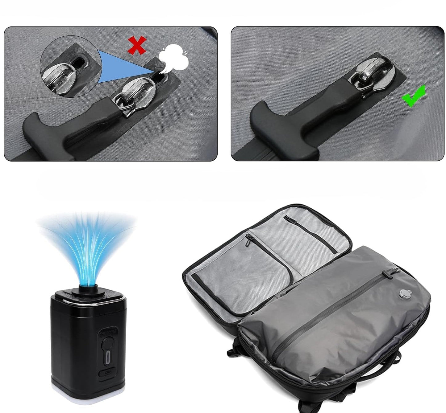 MOCHILA CON SELLADO AL VACIO MULTIFUNCIONAL