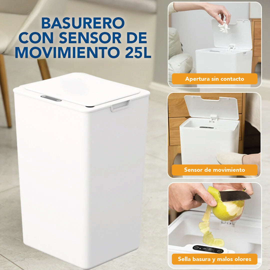 BASURERO INTELIGENTE CON SENSOR 18L