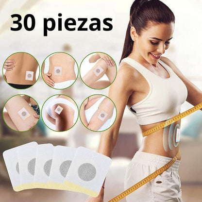 30 PARCHES PARA CELULITIS CON COMPONENTES NATURALES