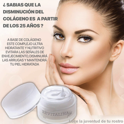 CREMA HIDRATANTE  Y ANTIARRUGAS  A BASE DE COLÁGENO REVITALINA