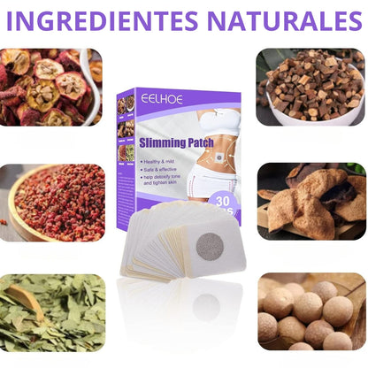 30 PARCHES PARA CELULITIS CON COMPONENTES NATURALES