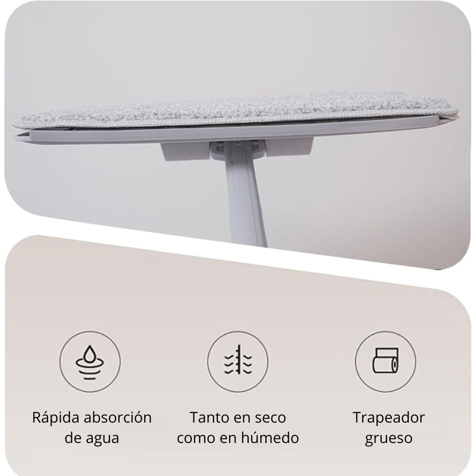 JUEGO DE TRAPEADOR Y CUBETA AUTOESCURRIENTE