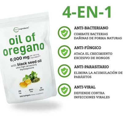 Aceite de Oregano - Detox Natural 60 caps - VitaFarma Guatemala