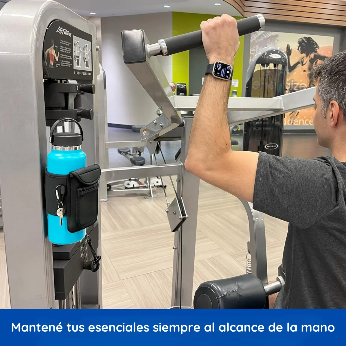 SOPORTE MAGNETICO PARA BOTELLAS DE GIMNASIO