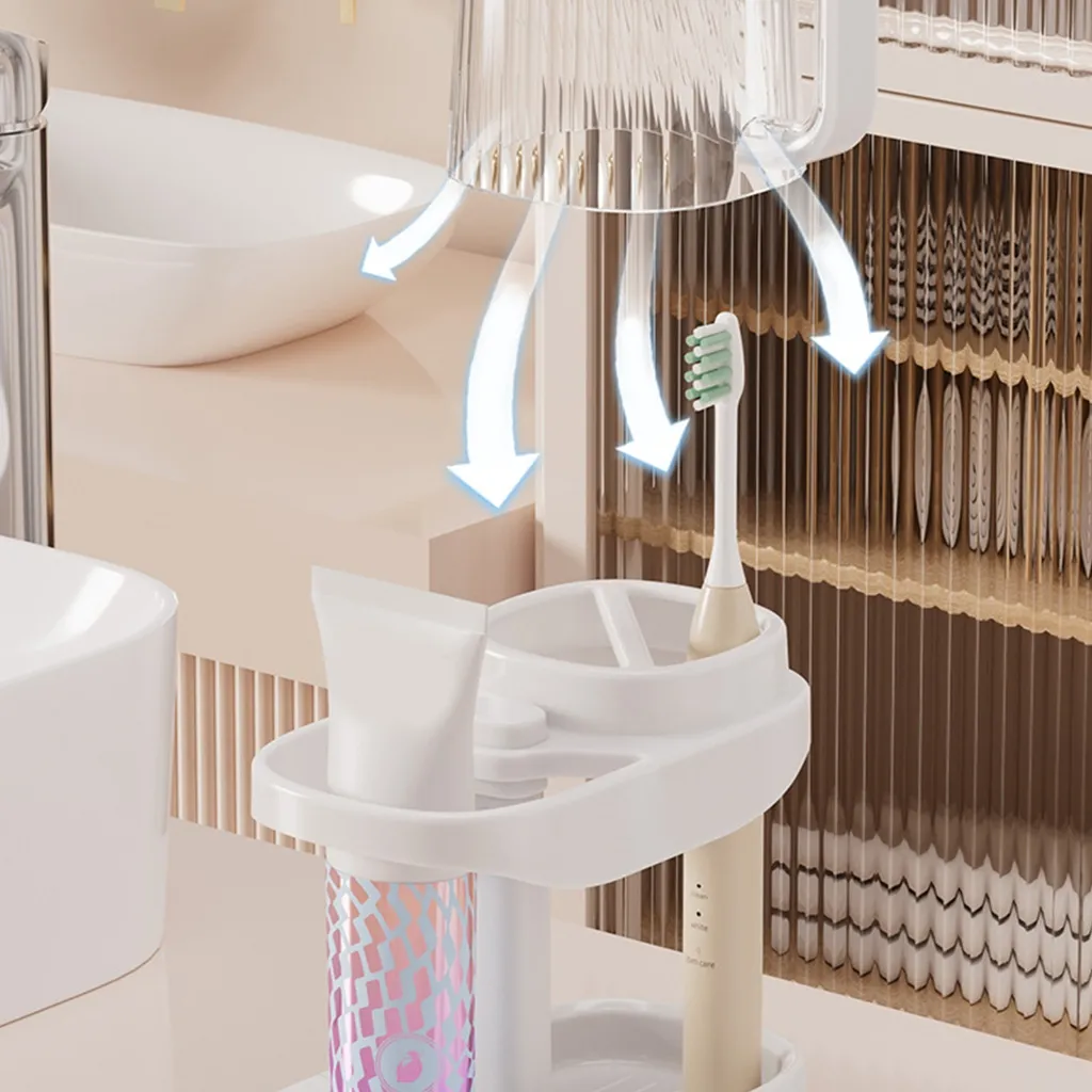 SOPORTE PARA CEPILLOS DE DIENTES Y PASTA