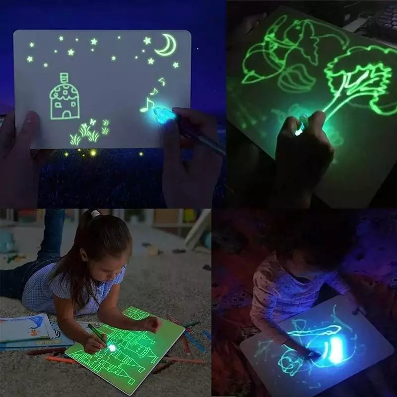 TABLETA MÁGICA CON LUZ PARA NIÑOS
